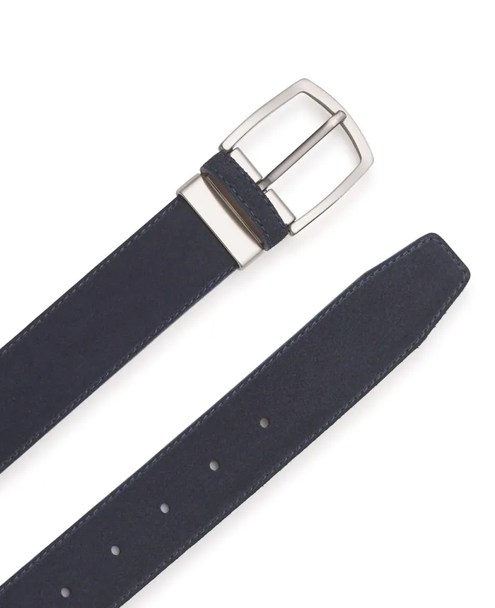 Savile Row Company Navy Suede Belt Navy Men Belts And Braces