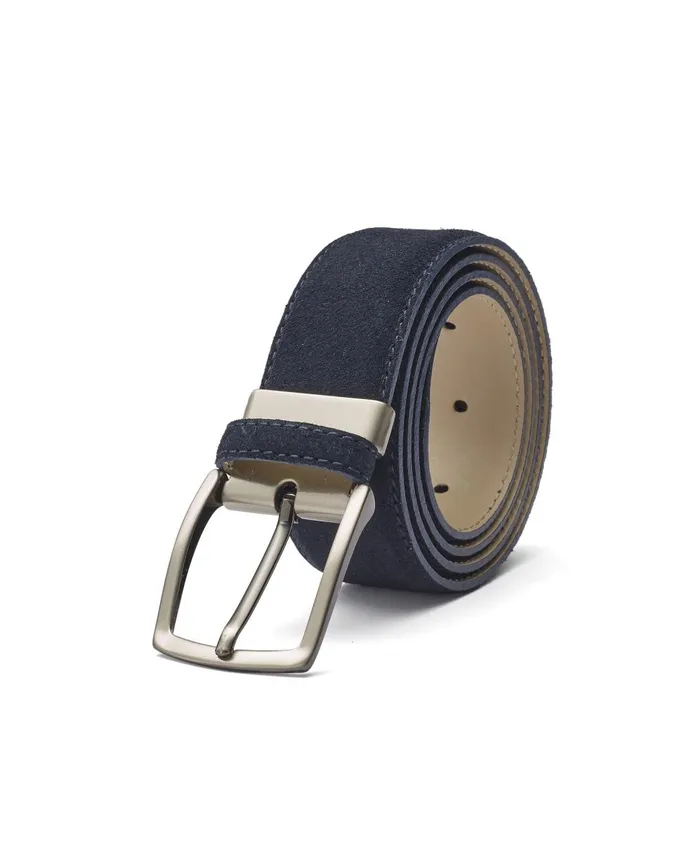 Savile Row Company Navy Suede Belt Navy Men Belts And Braces
