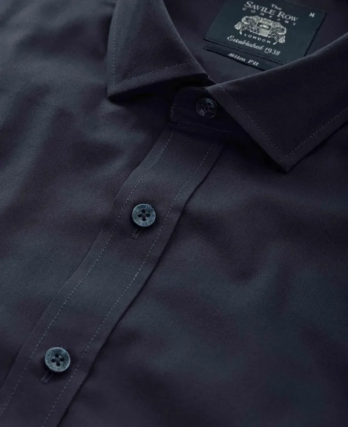 Savile Row Company Navy Twill Slim Fit Smart Casual Shirt 8211 Single Cuff Men Casual Shirts Savile Row Company Navy Twill Slim Fit Smart Casual Shirt 8211 Single Cuff Men Casual Shirts