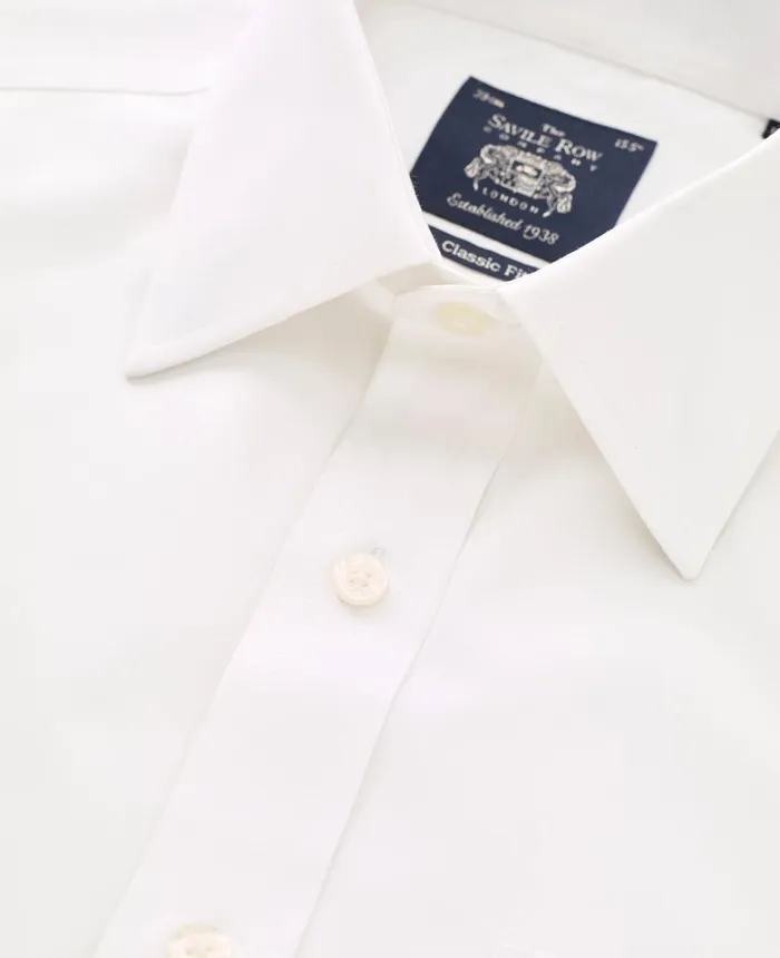 Savile Row Company White Poplin Classic Fit NonIron Formal Shirt 8211 Single Or Double Cuff Men NonIron Shirts Savile Row Company White Poplin Classic Fit NonIron Formal Shirt 8211 Single Or Double Cuff Men NonIron Shirts