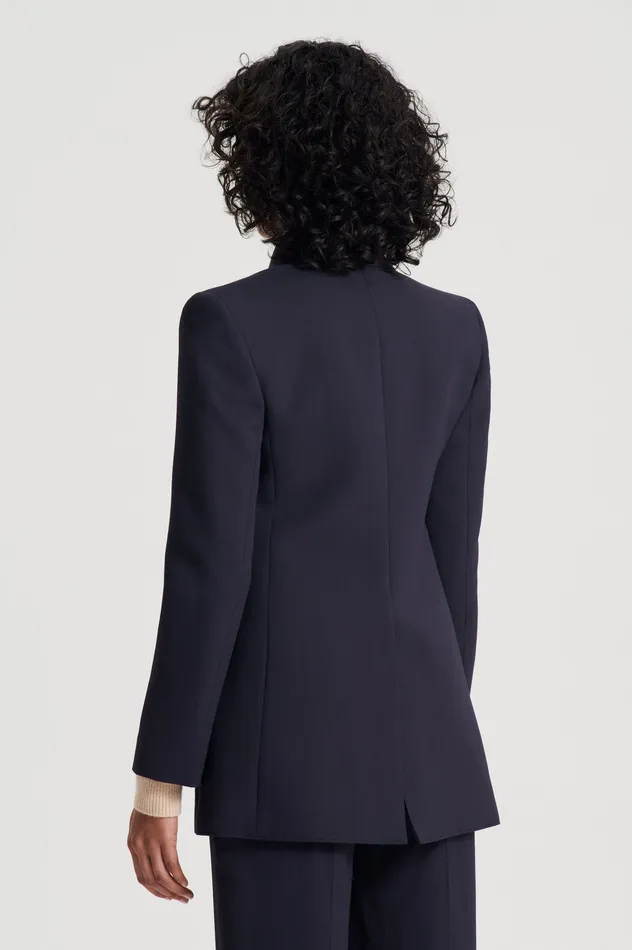 Scanlan Theodore TAILORED DRAPE JACKET NAVY Women Jackets Scanlan Theodore TAILORED DRAPE JACKET NAVY Women Jackets