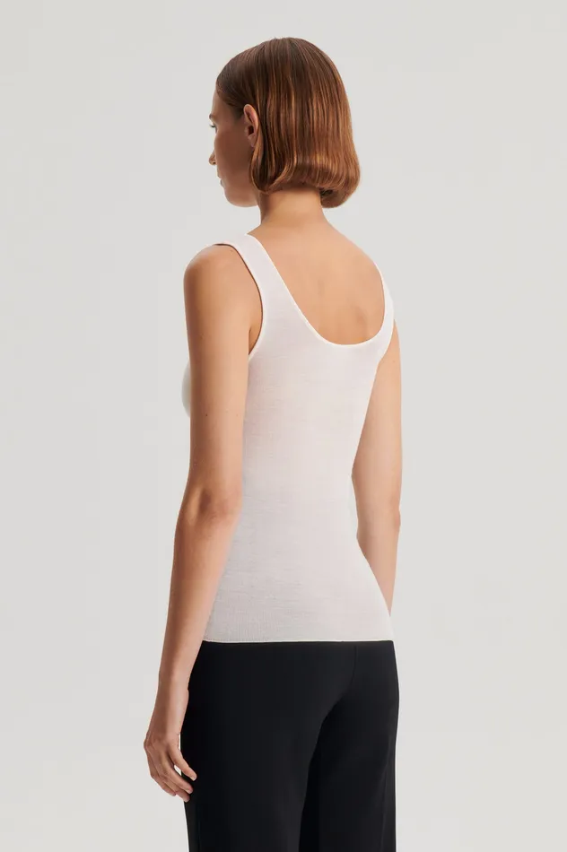 Scanlan Theodore Tops Women BABYWOOL SINGLET IVORY ALL Scanlan Theodore Tops Women BABYWOOL SINGLET IVORY ALL