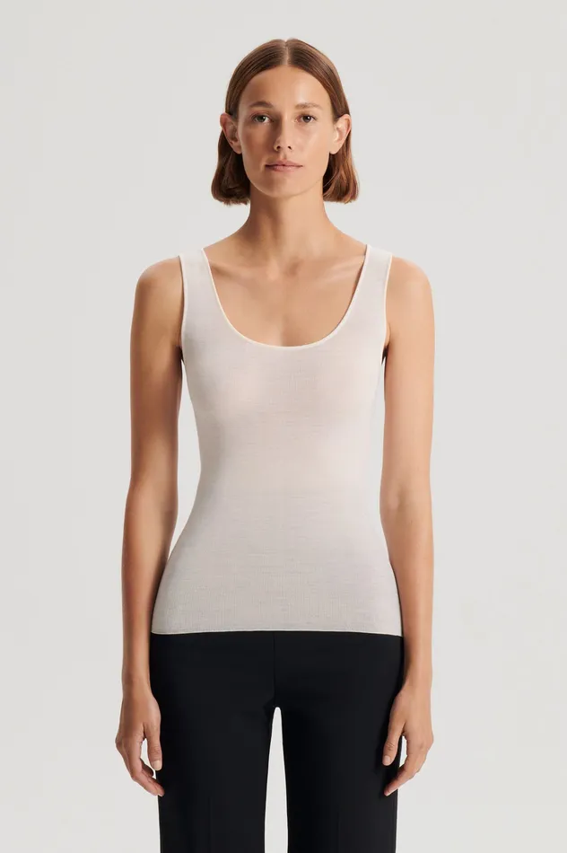 Scanlan Theodore Tops Women BABYWOOL SINGLET IVORY ALL Scanlan Theodore Tops Women BABYWOOL SINGLET IVORY ALL