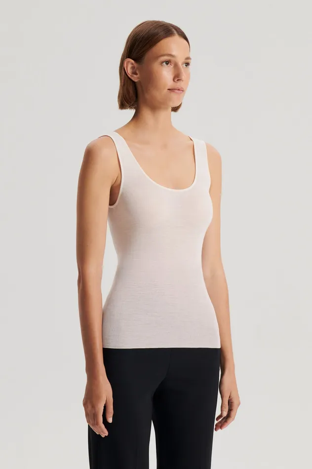 Scanlan Theodore Tops Women BABYWOOL SINGLET IVORY ALL Scanlan Theodore Tops Women BABYWOOL SINGLET IVORY ALL