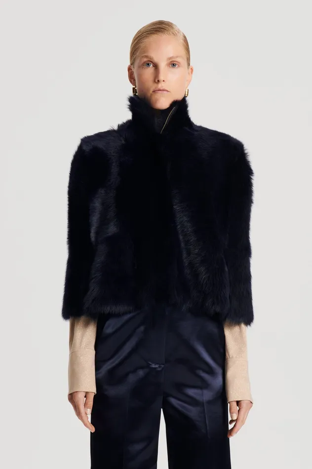 Scanlan Theodore TOSCANA CAPE NAVY Women Jackets Scanlan Theodore TOSCANA CAPE NAVY Women Jackets