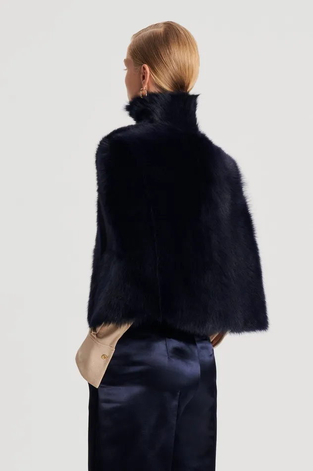 Scanlan Theodore TOSCANA CAPE NAVY Women Jackets Scanlan Theodore TOSCANA CAPE NAVY Women Jackets