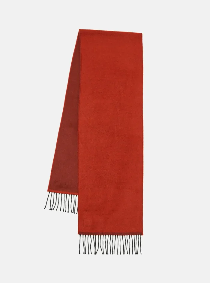Scarf In Orange Double Sided Men Universal Works Scarves