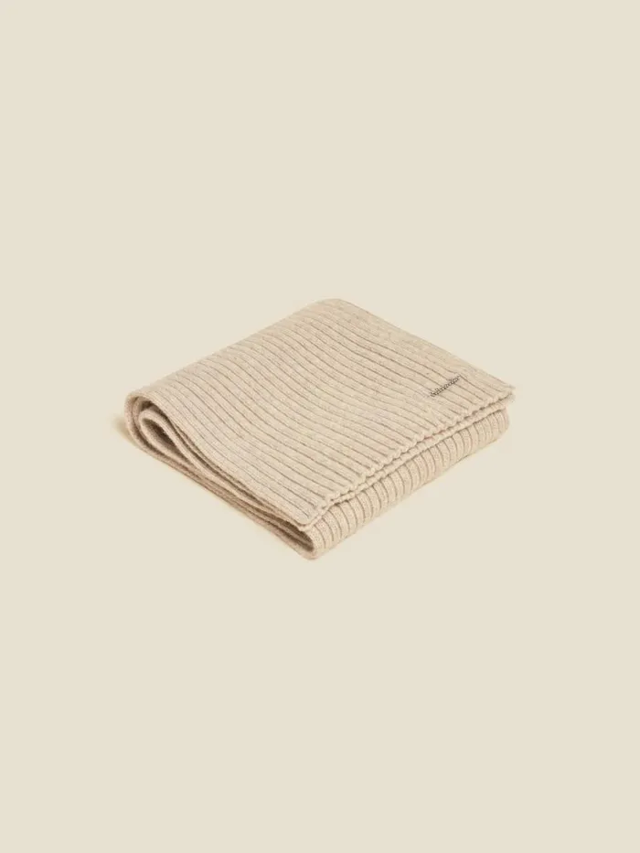 Scarves WomenMen Holzweiler Lambswool Rib Scarf Sand