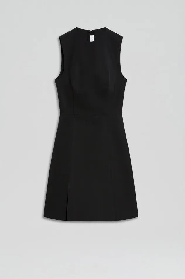 SCUBA MINI DRESS BLACK Women Dresses Scanlan Theodore SCUBA MINI DRESS BLACK Women Dresses Scanlan Theodore