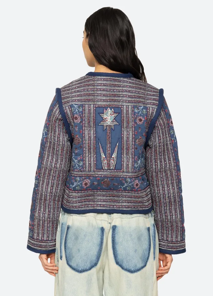Sea New York Outerwear Valeria Quilted Jacket Navy 8211 Women