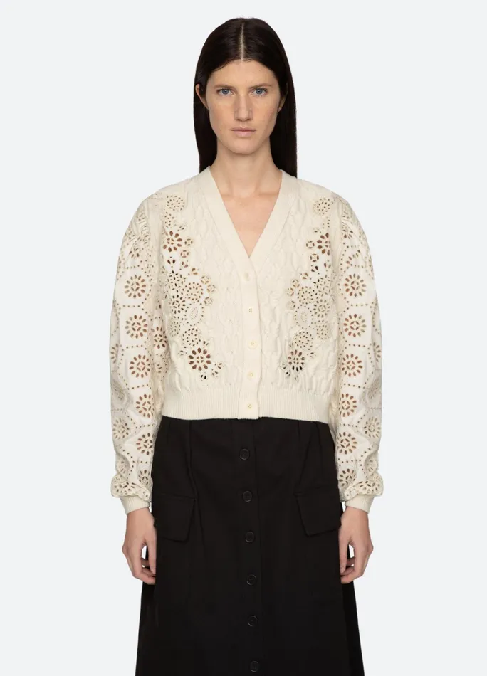 Sea New York Tops Lainey Cardigan Cream 8211 Women
