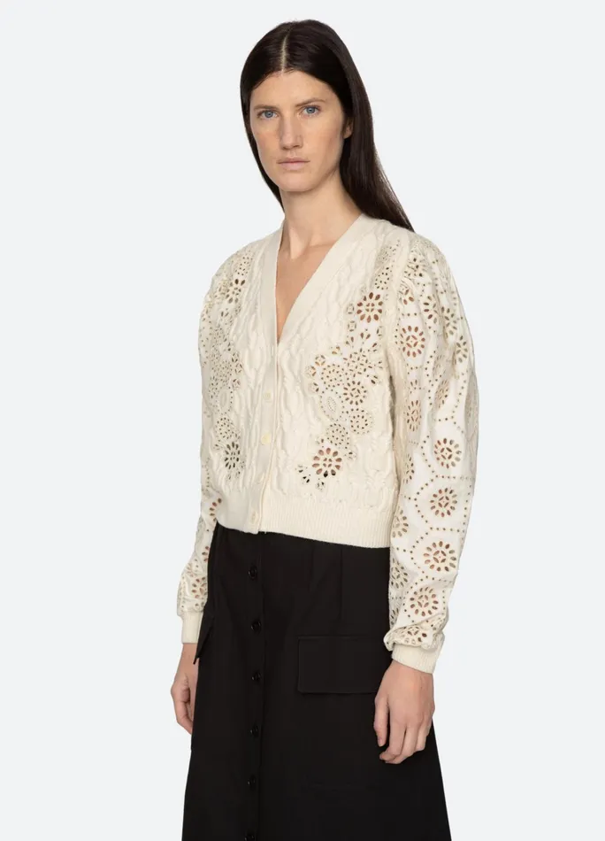 Sea New York Tops Lainey Cardigan Cream 8211 Women