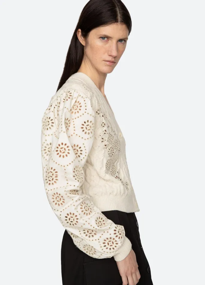Sea New York Tops Lainey Cardigan Cream 8211 Women