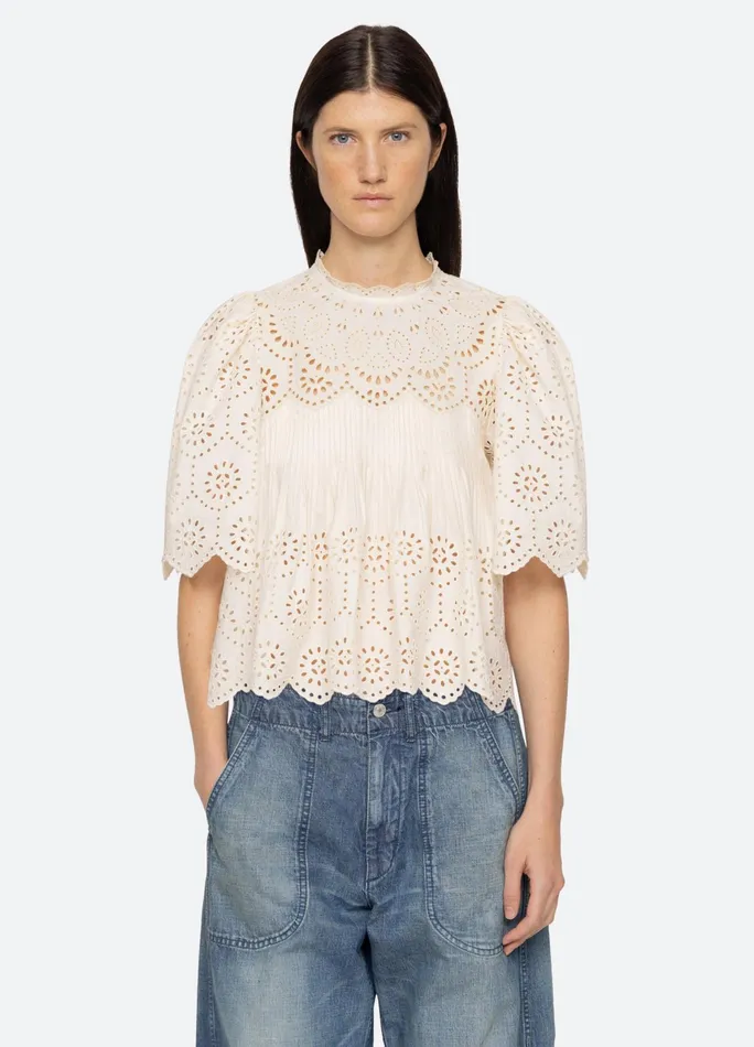 Sea New York Tops Lainey SS Top Cream 8211 Women