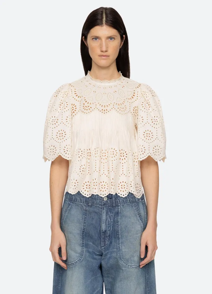 Sea New York Tops Lainey SS Top Cream 8211 Women