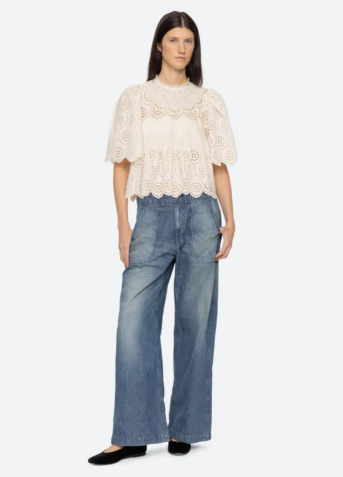 Sea New York Tops Lainey SS Top Cream 8211 Women