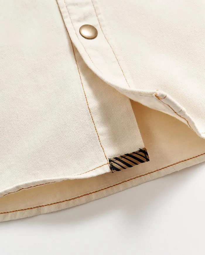 Shirting Men Billy Reid Shoals Twill Shirt Natural