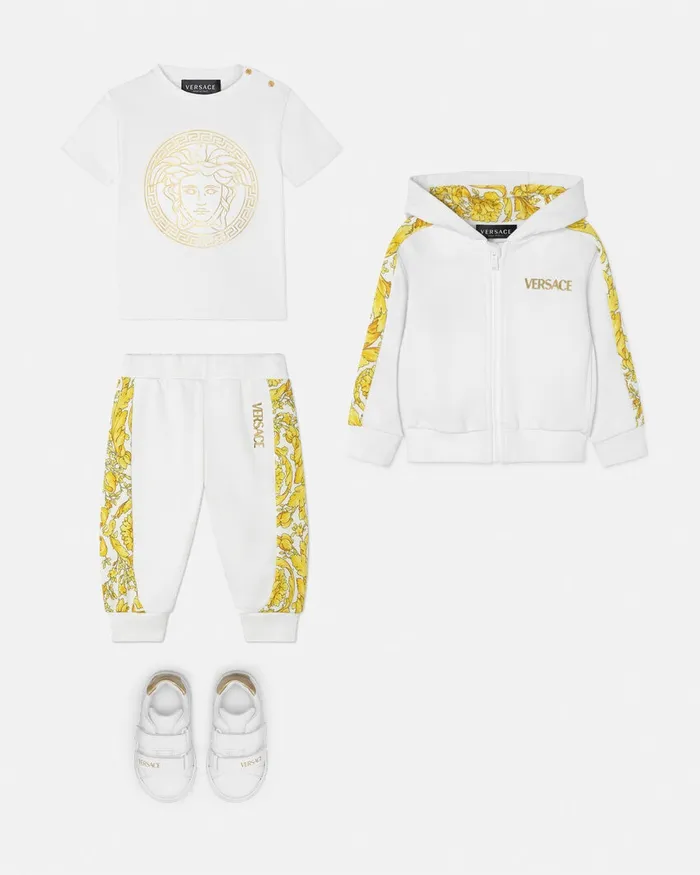 Shirts and Tshirts Kids Versace Medusa Baby TShirt Whiteprint