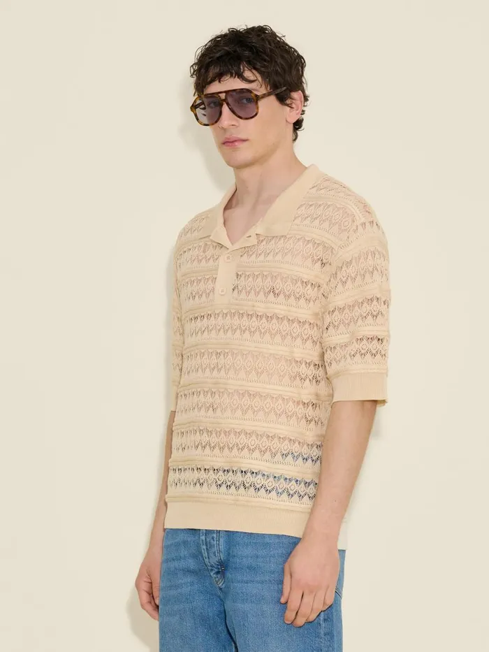 Shirts and Tops Men Holzweiler Drift Polo Beige