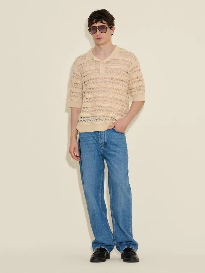 Shirts and Tops Men Holzweiler Drift Polo Beige