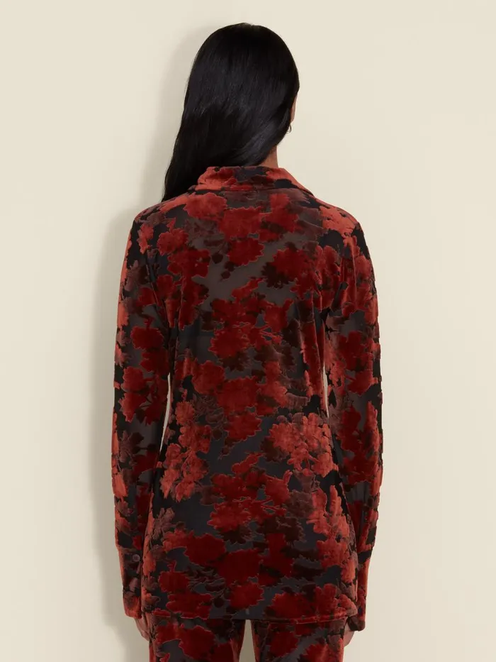 Shirts and Tops Women Holzweiler Cissi Devore Shirt Brown Mix