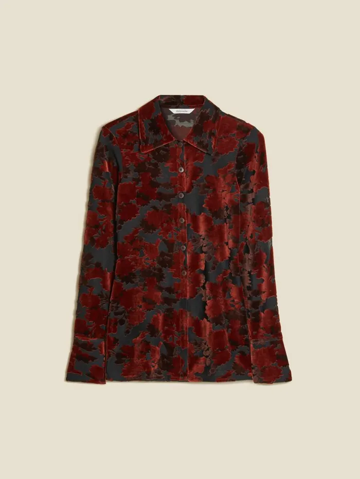 Shirts and Tops Women Holzweiler Cissi Devore Shirt Brown Mix