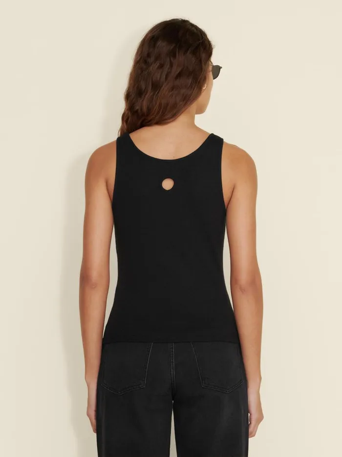 Shirts and Tops Women Holzweiler Fitted Rib Singlet Black