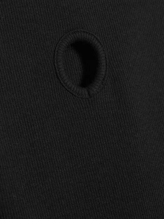 Shirts and Tops Women Holzweiler Fitted Rib Singlet Black