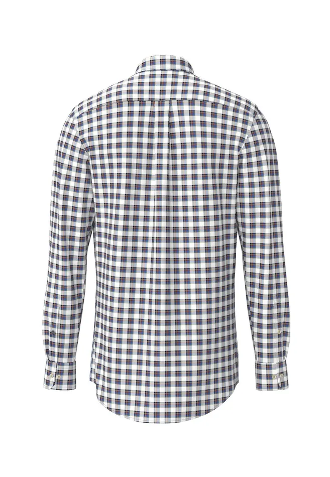 Shirts Men FYNCHHATTON Carroted Shirt With Buttondown Collar Navywhite