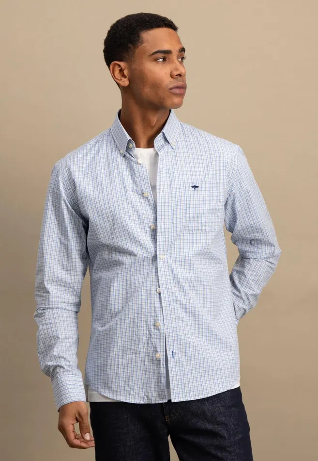 Shirts Men FYNCHHATTON Finely Checked Shirt With A Logodail Summer Breezepoppy Red Shirts Men FYNCHHATTON Finely Checked Shirt With A Logodail Summer Breezepoppy Red