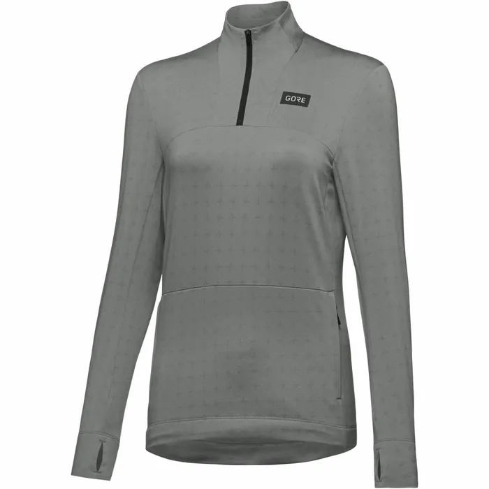 Shirts Women GOREWEAR Everyday Thermo 14Zip Womens Lab Gray