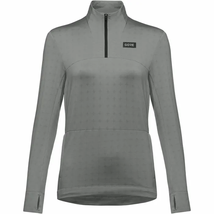 Shirts Women GOREWEAR Everyday Thermo 14Zip Womens Lab Gray