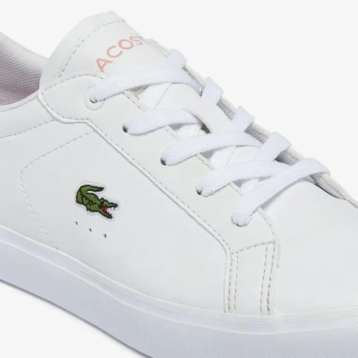 Shoes and Accessories Kids Lacoste Children039s Powercourt Sneakers Whtlt Pink 1y9