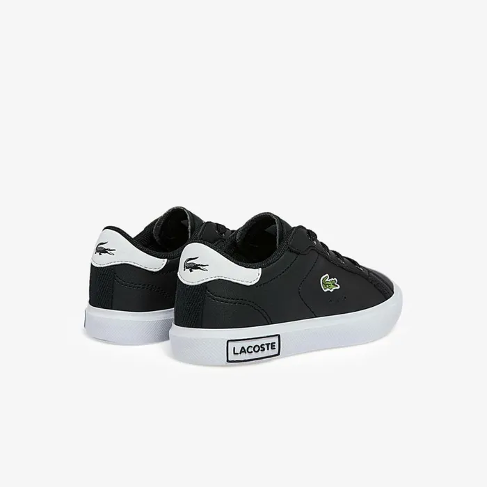 Shoes and Accessories Kids Lacoste Infants039 Powercourt Sneakers Blackwhite 312