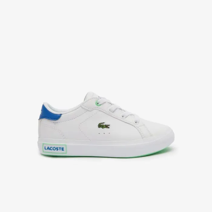 Shoes and Accessories Kids Lacoste Infants039 Powercourt Sneakers Whiteblue 080 Shoes and Accessories Kids Lacoste Infants039 Powercourt Sneakers Whiteblue 080