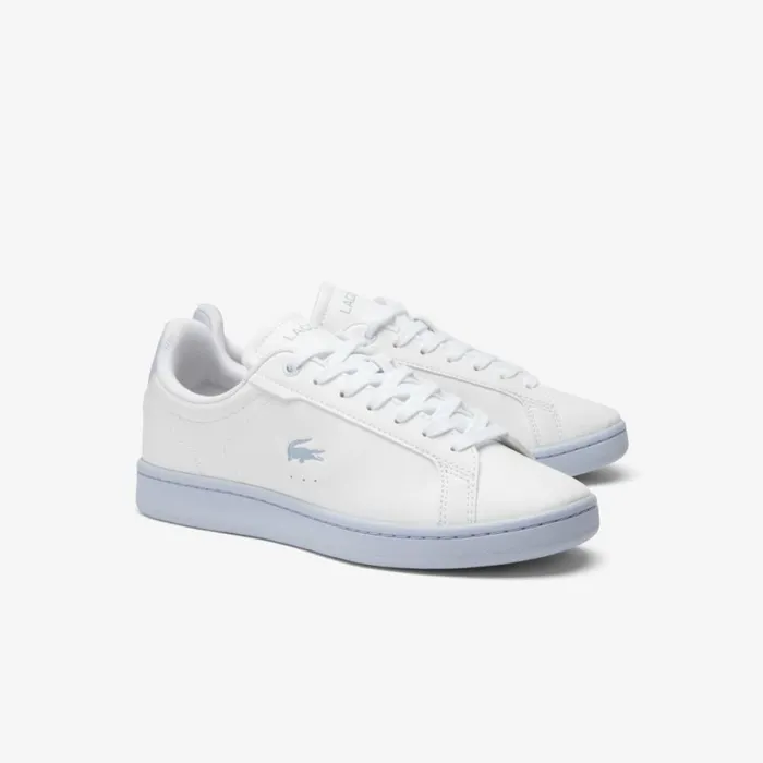 Shoes and Accessories Kids Lacoste Juniors039 Carnaby Pro Sneakers Whitelight Blue 1t3