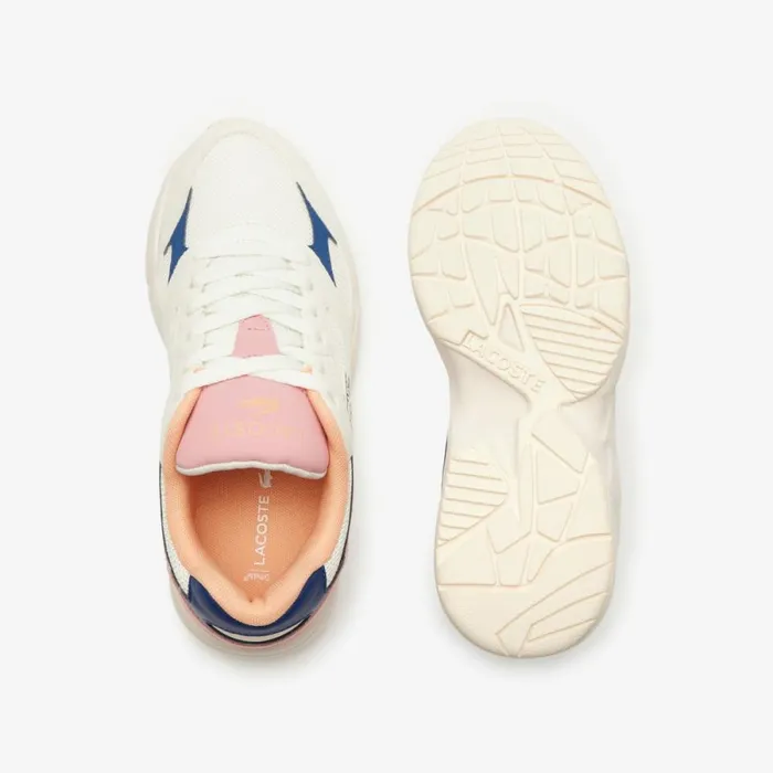 Shoes and Accessories Kids Lacoste Juniors039 Storm 96 Lo Vintage Sneakers Off Whtpnk 06c