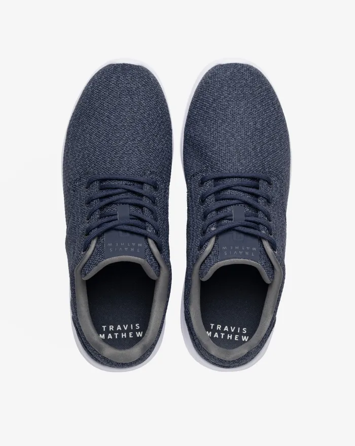 Shoes Casual Shoes TravisMathew THE DAILY 2 KNIT SHOE Heather Mood Indigo