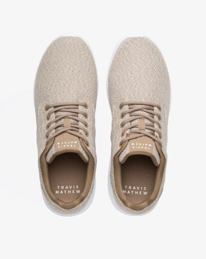 Shoes Casual Shoes TravisMathew THE DAILY 2 KNIT SHOE Heather Natural