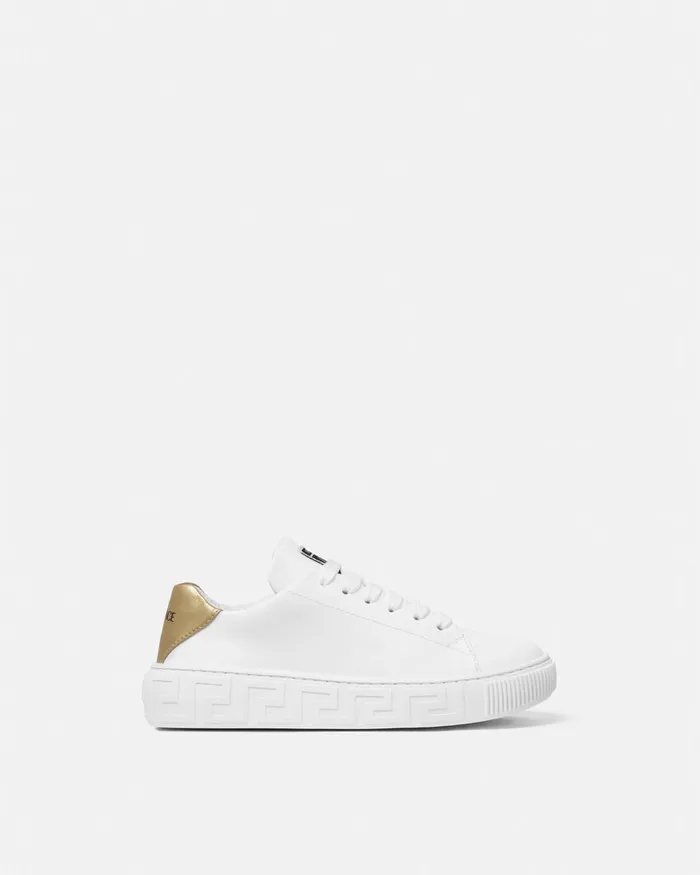 Shoes Kids Versace Greca Sneakers Whiteprint