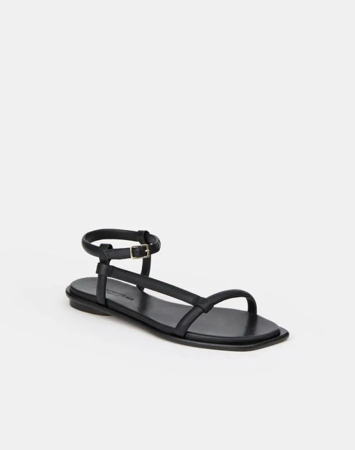 Shoes Soft Calfskin Leather City Sandal Black Lafayette 148 New York Sandals