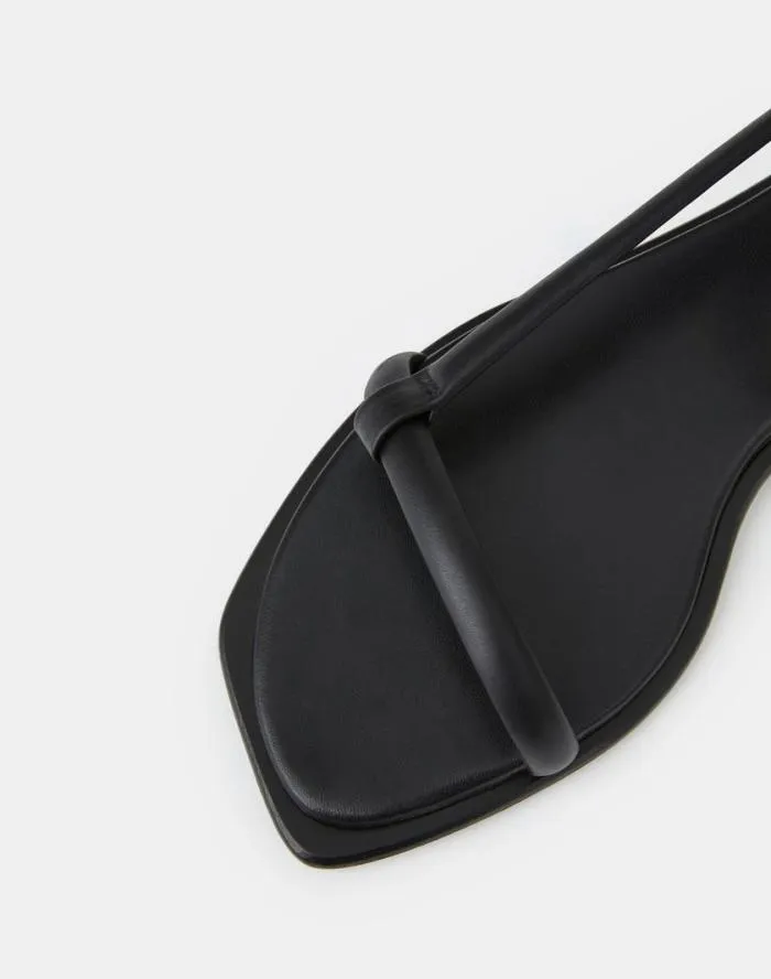 Shoes Soft Calfskin Leather City Sandal Black Lafayette 148 New York Sandals