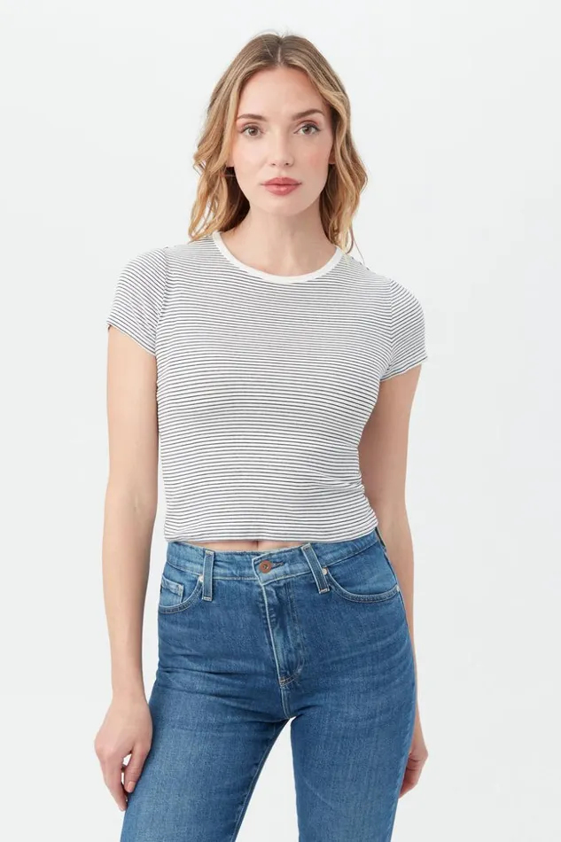 SHOP Trina Turk ALL TOPS AG HUTTON CREWNECK SHORT SLEEVE TEE