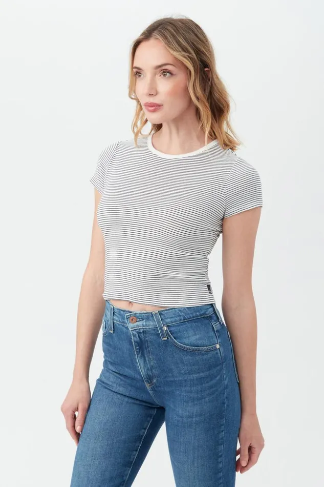 SHOP Trina Turk ALL TOPS AG HUTTON CREWNECK SHORT SLEEVE TEE