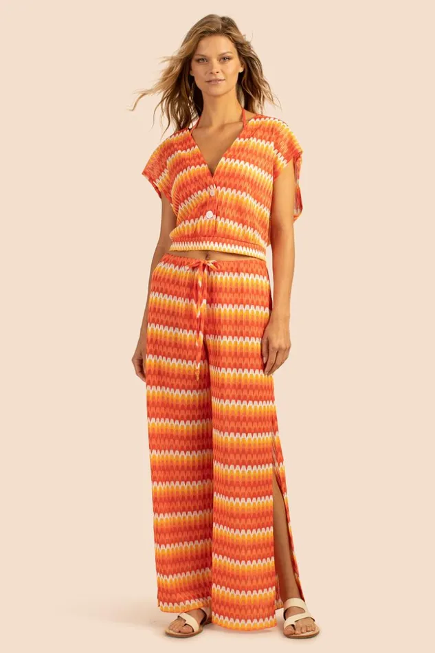 SHOP Trina Turk MATCHING SWIM SETS SUNRAY CROCHET SLIT PANT