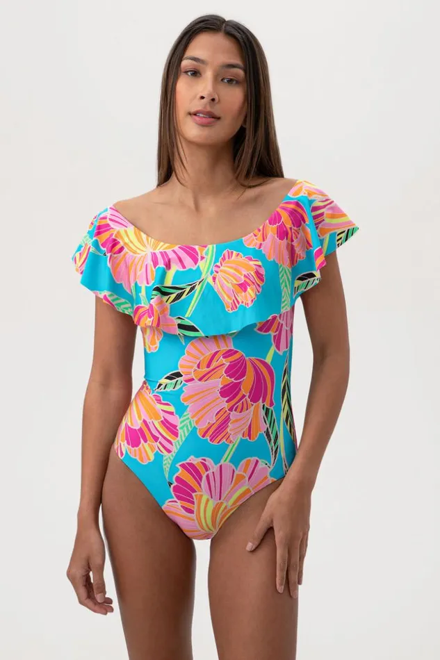 SHOP Trina Turk ONE PIECE SWIMWEAR WOMEN039S POPPY OFF THE SHOULDER RUFFLE ONE PIECE SWIMSUIT SHOP Trina Turk ONE PIECE SWIMWEAR WOMEN039S POPPY OFF THE SHOULDER RUFFLE ONE PIECE SWIMSUIT