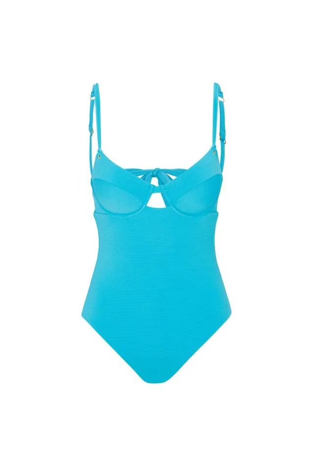 SHOP Trina Turk ONE PIECE SWIMWEAR WOMEN039S RIPPLE RIB UNDERWIRE BRA ONE PIECE SWIMSUIT