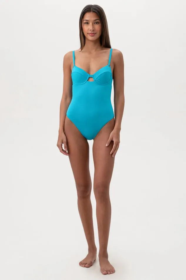 SHOP Trina Turk ONE PIECE SWIMWEAR WOMEN039S RIPPLE RIB UNDERWIRE BRA ONE PIECE SWIMSUIT