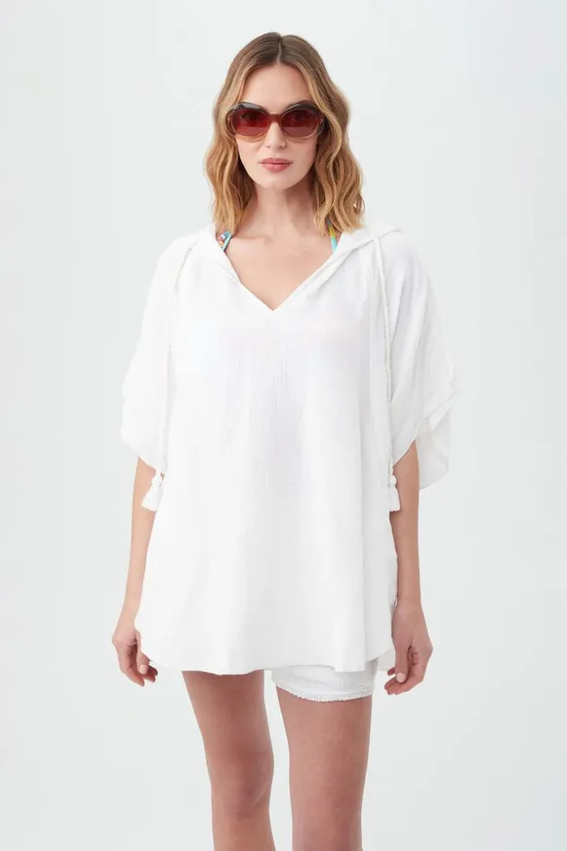 SHOP Trina Turk SWIM COVER UPS WOMEN039S SERENE BUBBLE GAUZE SHORT SLEEVE PONCHO SWIM COVERUP SHOP Trina Turk SWIM COVER UPS WOMEN039S SERENE BUBBLE GAUZE SHORT SLEEVE PONCHO SWIM COVERUP