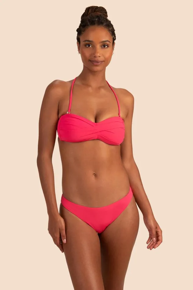 SHOP Trina Turk SWIM TOPS MONACO SOLIDS TWIST BANDEAU TOP